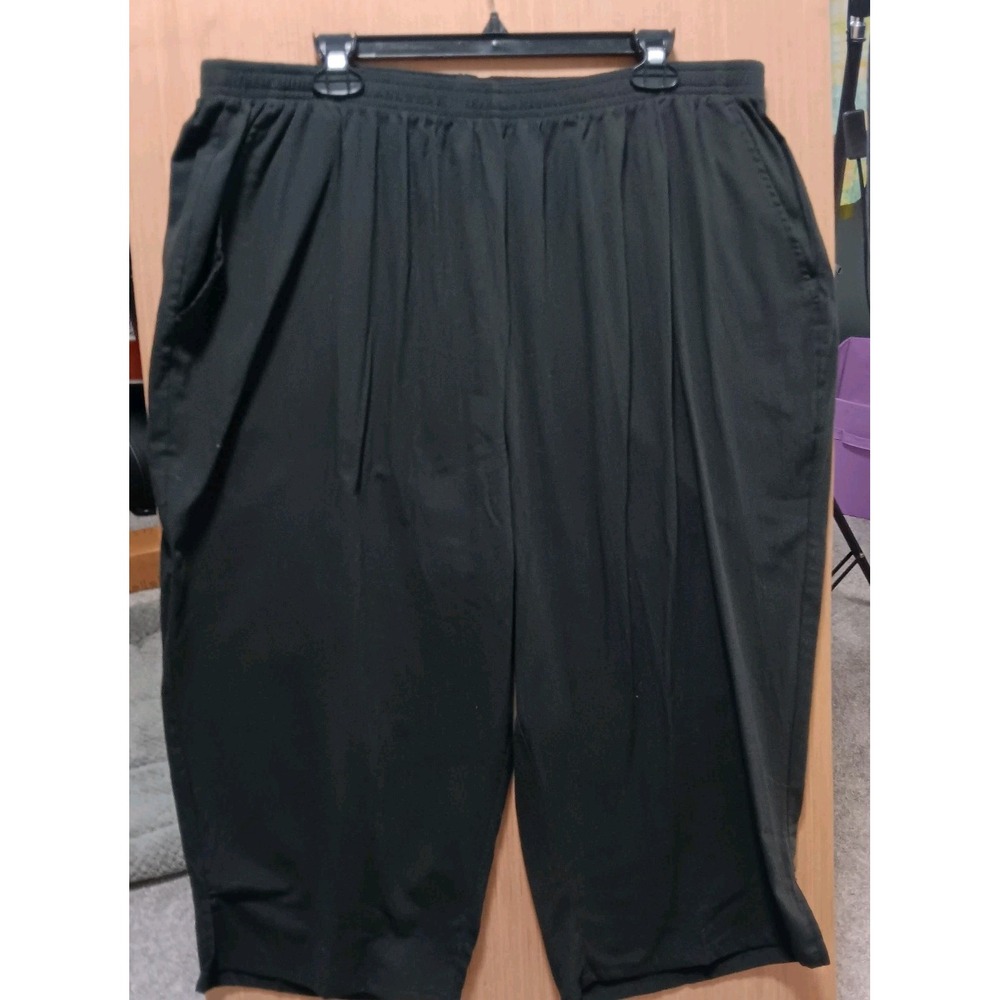 Jeno Neuman Size 24WP Black‎ Petite Capris Shorter Length Stretch  Wide Leg